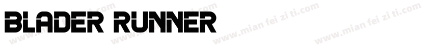 blader runner字体转换
